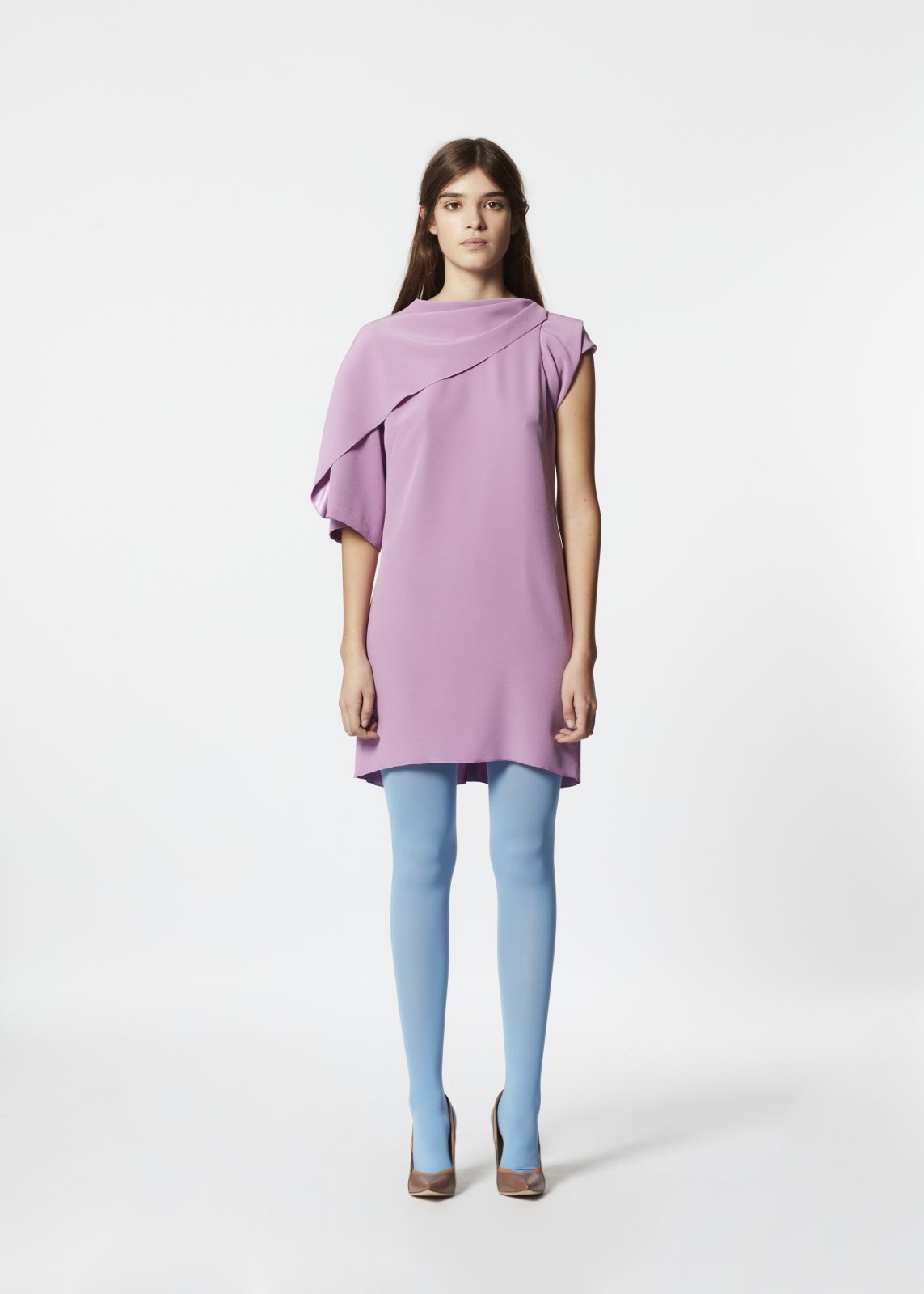 VplusY_womens_dress_asymetric_crêpe_lilac