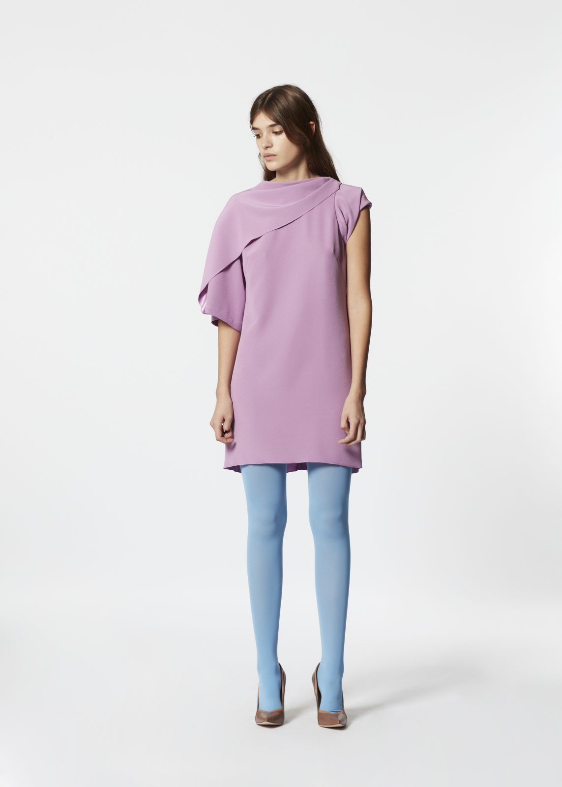 VplusY_womens_dress_asymetric_crêpe_lilac